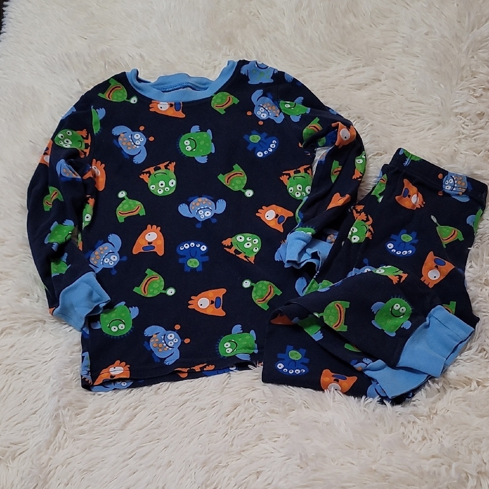 Kirkland,Kids' Monster Print Pajama Set, Size 6, Boy's, Unisex